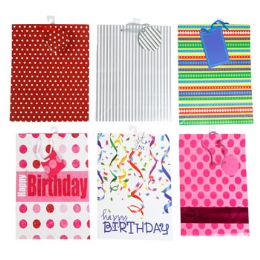 72 Wholesale Gift Bag Large Asst Designs To The Case 13 X 10 X 5.25