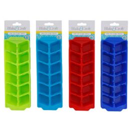 96 Wholesale Ice Cube Tray 2pk W/header Card 4 Summer Colors In 96 Pc Pdq 33gm ea