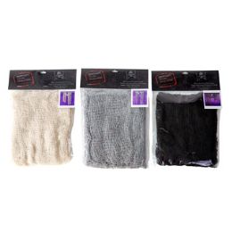24 pieces Creepy Cloth 30x70 3ast Grey/black/bone Hlwn Pbh - Halloween