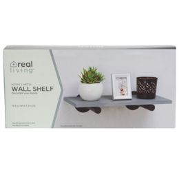 4 pieces Wall Decor Mdf Floating Shelf15.5 X 3 X 7 Grey/black Colorhardware Incl Boxed/stocklot - Wall Decor