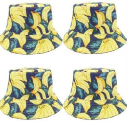 24 Pieces Banana Bucket Hat - Bucket Hats