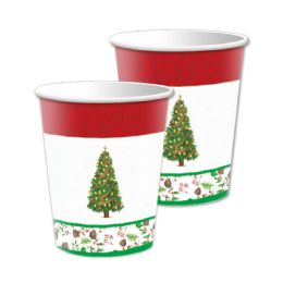 24 Wholesale Christmas Tree Paper Cups 10 Count