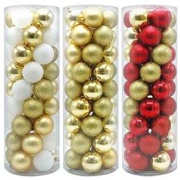 6 Packs 45 Count Christmas Ball Ornament Set - Christmas Ornament