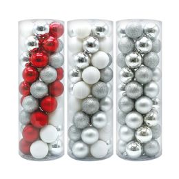 6 Packs Christmas Ball Ornament Set 45ct - Christmas Ornament