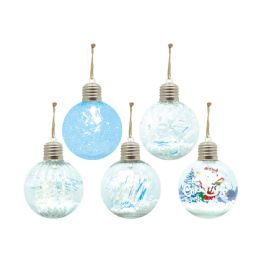 48 Packs Christmas Led Ball Ornaments Assorted - Christmas Ornament