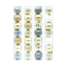 72 Packs Christmas Ball Ornaments Assorted 7ct - Christmas Ornament