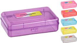 24 Wholesale Glitter Bright Color Multipurpose Utility Box, Purple
