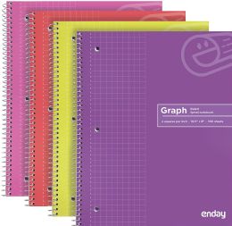 48 of 100 Ct. QuaD-Ruled 4-1" Spiral Notebook Pink