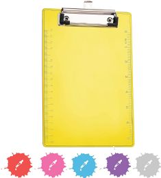 40 pieces Memo Size Plastic Clipboard With Low Profile Clip, Green - Clipboards and Binders