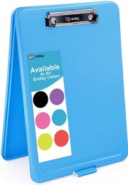 18 Wholesale Translucent Clipboard Storage Case, Blue