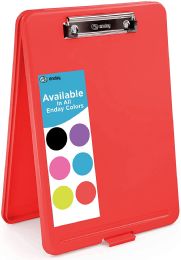 18 Wholesale Translucent Clipboard Storage Case, Red
