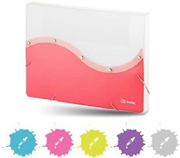 24 Wholesale Two Tone Letter Size Document Case, Pink
