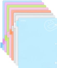 144 Wholesale 3-Ring Binder Dividers W/ 6-Insertable Color Tabs