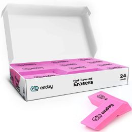 40 Bulk Pink Bevel Eraser (24/pack)