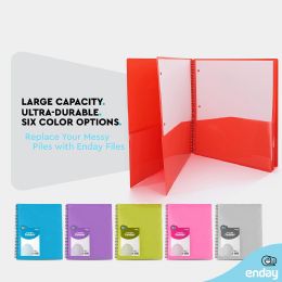 48 pieces 8 Pocket Poly Organizer, Blue - File Folders & Wallets