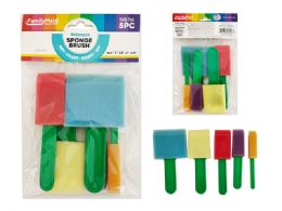 96 Pieces 5pc Paint Sponge Brushes - Paint, Brushes & Finger Paint