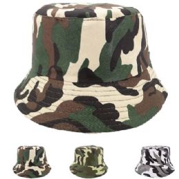 24 Pieces Unisex Camouflage Colors Kid Summer Bucket Hat - Bucket Hats