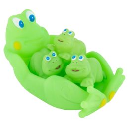 24 Wholesale Frog Family Bath Play Set - 4 Piece Set