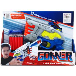 12 Wholesale 8.25" Soft Foam Dart Gun Play Set In Open Box