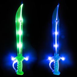 48 Pieces Light Up Led Large Shark Sword With Sound - Light Up Toys