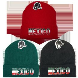 24 Pieces Mexico Winter Beanie Hat - Winter Beanie Hats