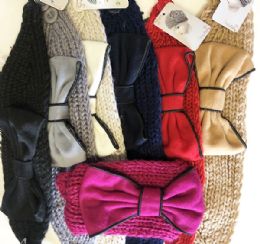 24 Pieces Fashion Knitted Headbands - Ear Warmers
