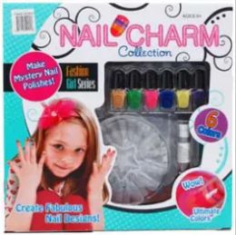 12 Sets Diy Nail Beauty Salon Play Set In Window Box - Toy Sets