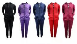 12 Sets Ladys 2 Piece Thermal Comfort Outfit Set - Womens Active Wear