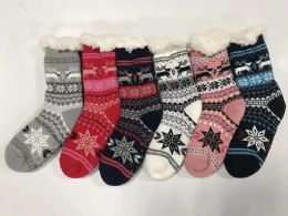 24 Pairs Winter Lady Thermal Socks - Womens Foot Liners