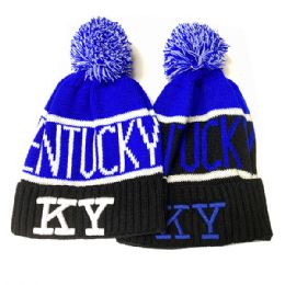 36 Pieces Kentucky Winter Knit Beanie Hat - Winter Beanie Hats