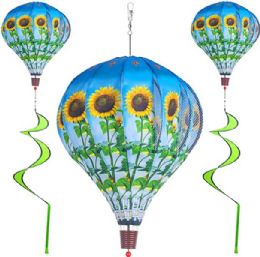 24 Pieces Sunflower Air Balloon Spinner - Wind Spinners
