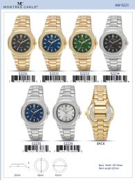 12 Wholesale Men's Watch - 52231 assorted colors