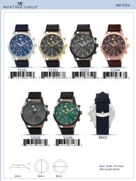 12 Wholesale Men's Watch - 52163 assorted colors