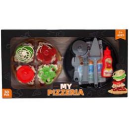 12 Pieces 30pc My Pizzeria Play Set In Window Box - Girls Toys