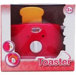 12 Pieces 4" W/u Toy Toaster W/ 2pc 2.75" Bread In Window Box - Toy Sets