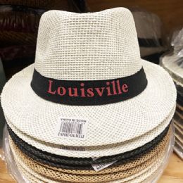36 Bulk Louisville Fedora Hat Assorted