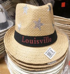 36 Wholesale Star Style Louisville Fedora Hat Assorted