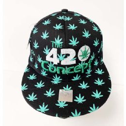 36 Pieces 420 Concept Weeds Snapback Hat - Baseball Caps & Snap Backs