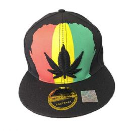 36 Pieces Marijuana Snapback Hat - Baseball Caps & Snap Backs