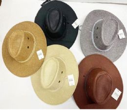 36 Pieces Cowboy Hat Assorted - Fedoras, Driver Caps & Visor