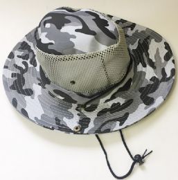 36 Pieces Camo Mesh Hat - Bucket Hats