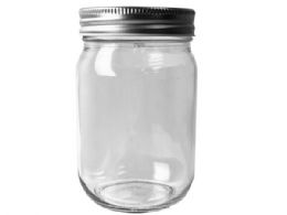 24 Wholesale 24 Ounce Glass Container W/lid