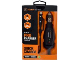 12 Bulk Tough Tested Pro Charger 10 Foot Durable Micro Usb Car Charger