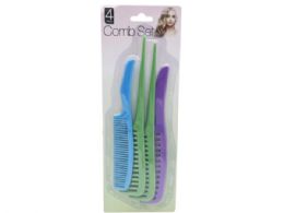 36 pieces 4 Piece Comb Set - Hair Brushes & Combs