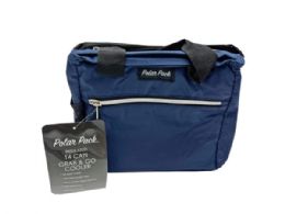 6 pieces Polar Pack 14 Can Insulated Cooler Bag With Mesh Pocket In Assorted Colors - Cooler & Lunch Bags