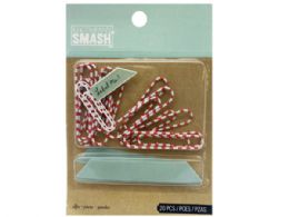 108 Bulk 20 Piece Red And White Paper Clip Set