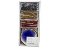 42 pieces Incense Gift Set With Blue Ceramic Holder - Home Accessories