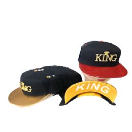 36 Pieces King Snapbacks Assorted - Baseball Caps & Snap Backs