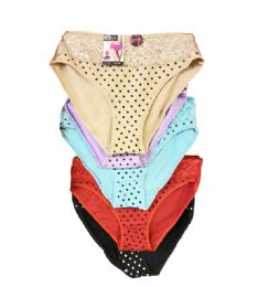 60 Pieces Ladys Underwear Polka Dot And Lace - Womens Panties & Underwear