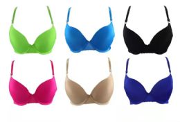 24 Pieces Ladys Push Up Bras Assorted Color And Size - Womens Bras And Bra Sets